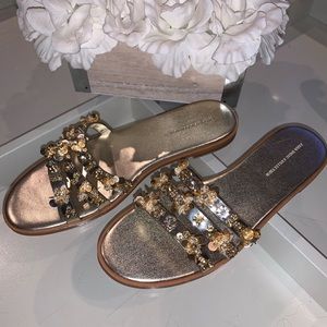 ZARA Beaded Sandals - NWOT